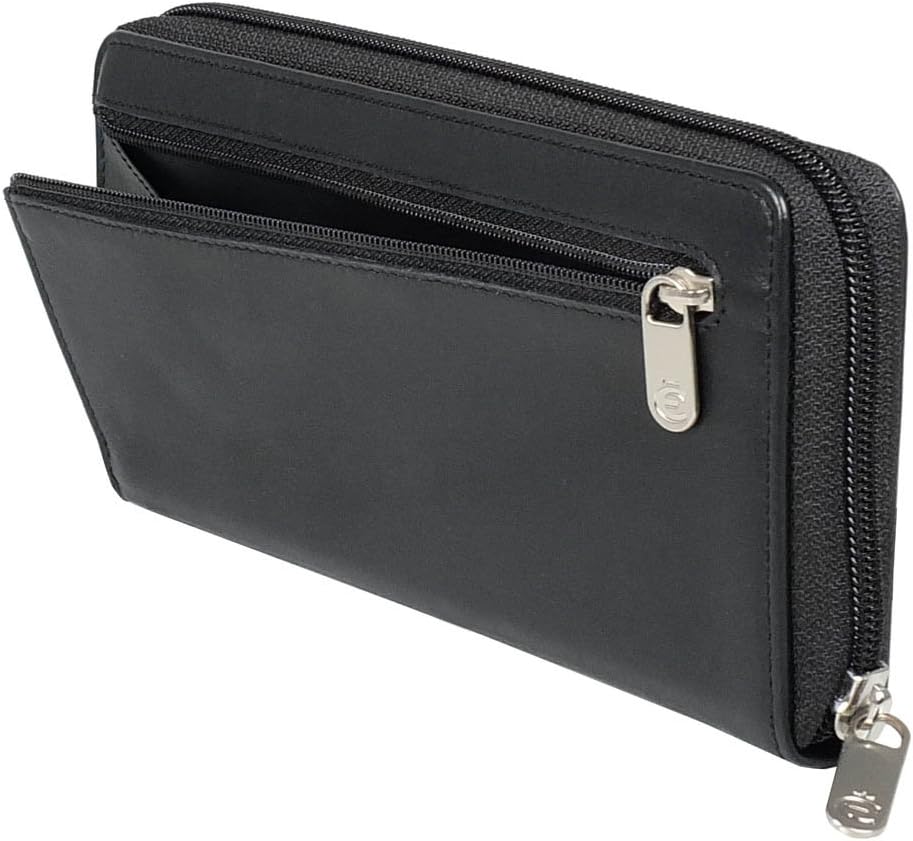 Esquire New Silk - Geldbörse 15cc 19 cm black Schwarz, Schwarz