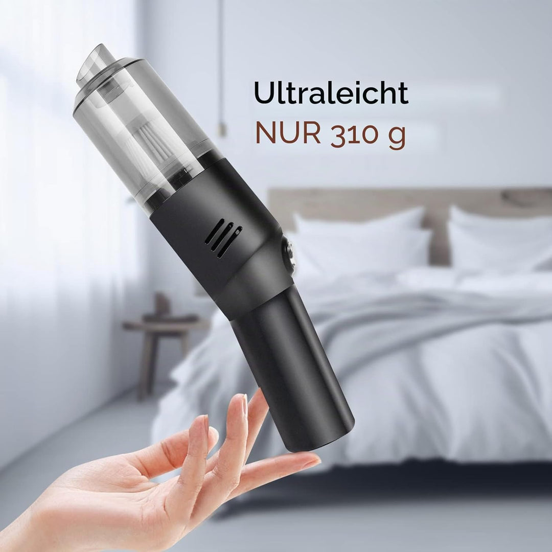 Handstaubsauger Akku Handstaubsauger Auto,USB aufladbar Tragbar Leicht Mini Staubsauger,Auto-Staubsa