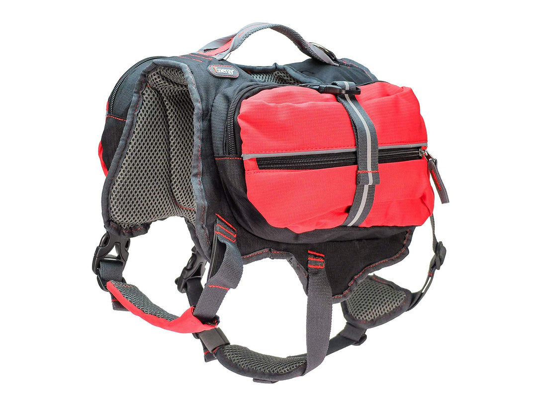 iEnergy™ MAL Hunderucksack - Wetterfester Rucksack für Hunde – Gut gepolsterter Wanderrucksack (Mitt