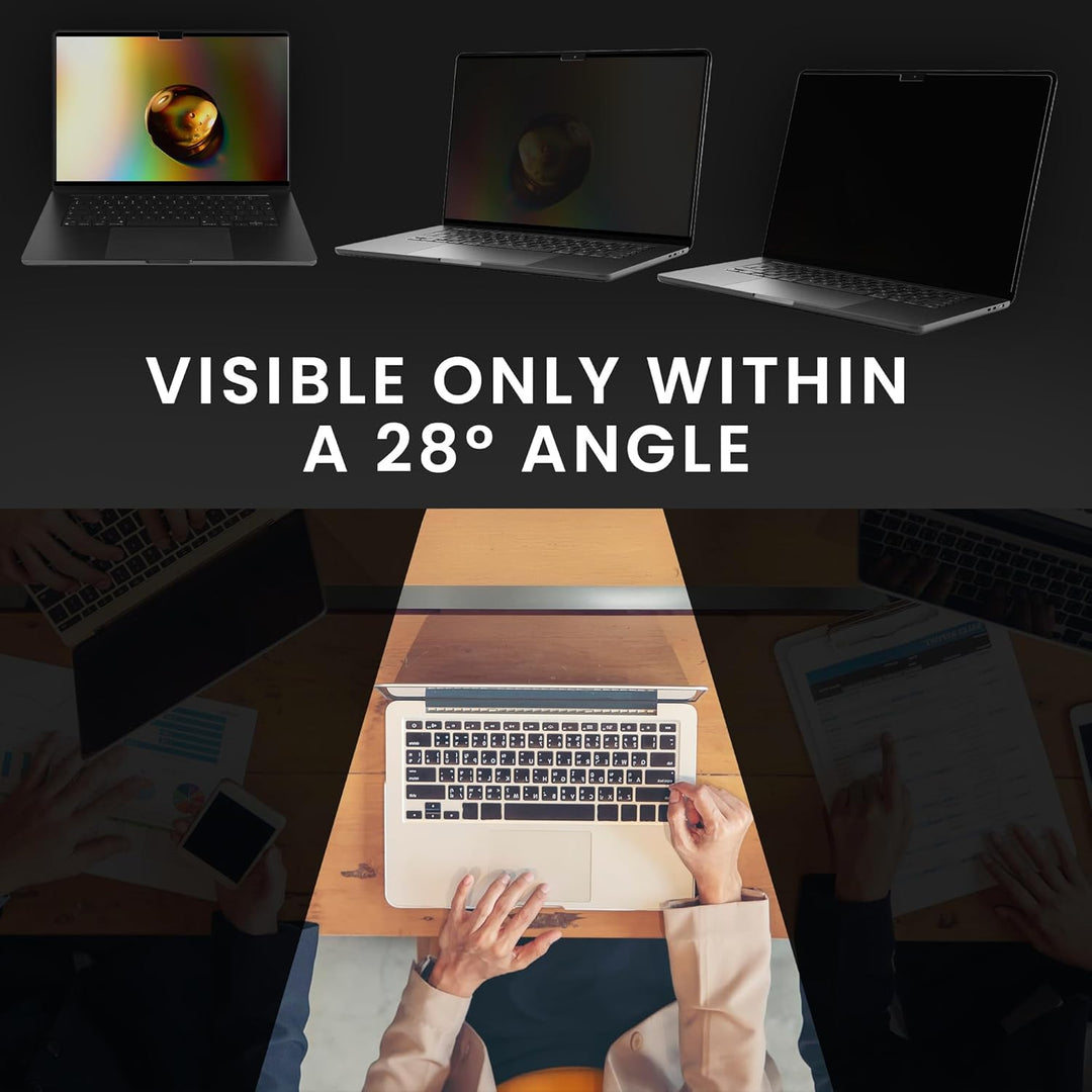 kwmobile Sichtschutzfolie für Apple MacBook Pro 16" (2019) A2141 Folie - Blickschutzfolie Privacy Sc