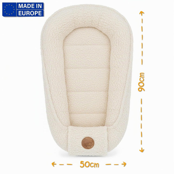 Babynest Nestchen Baby aus boucle - Babynestchen Neugeborene Nest für Kinder Bett und Babybett tragb