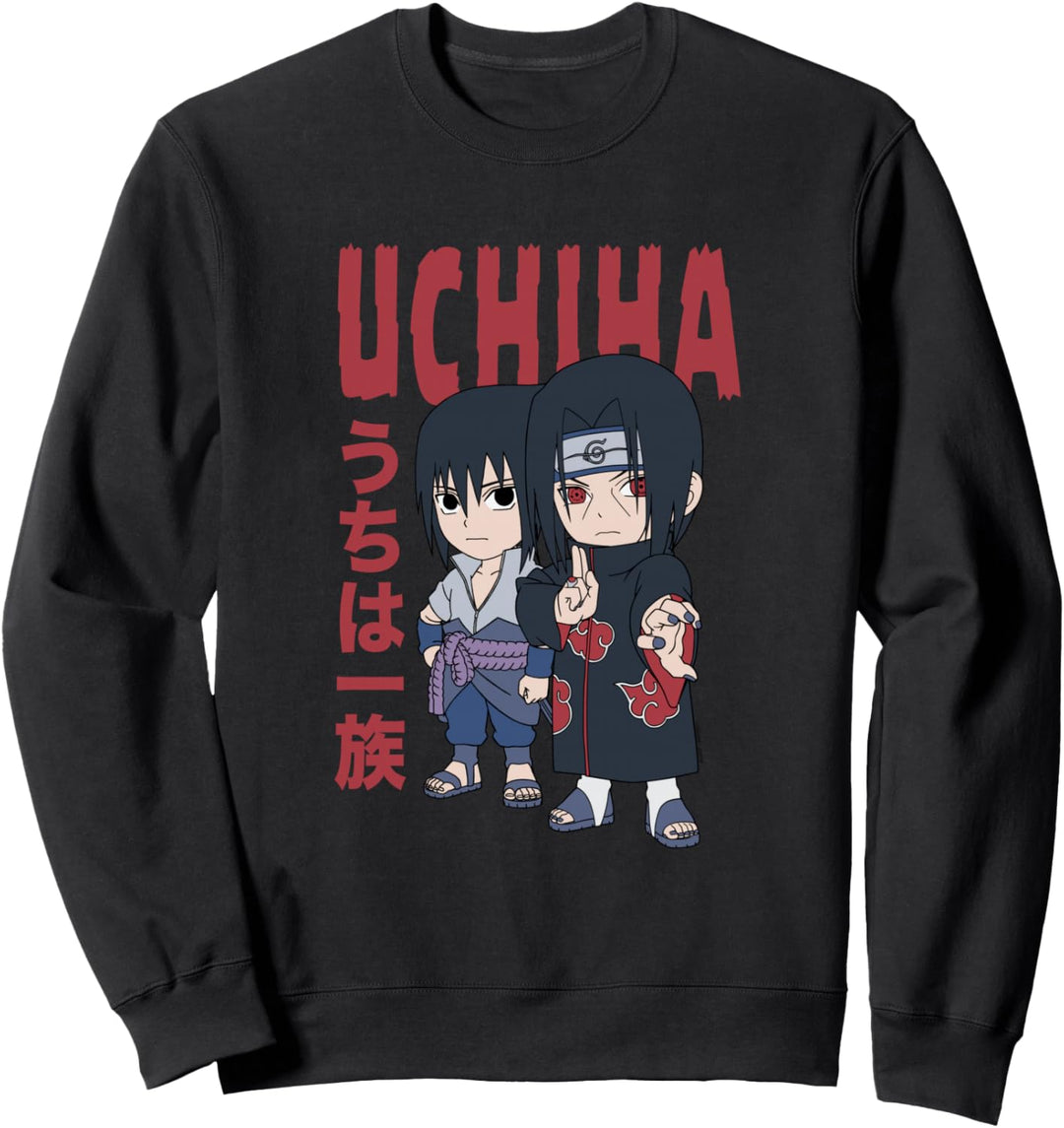 Naruto Shippuden Chibi Uchiha die Pose Sweatshirt