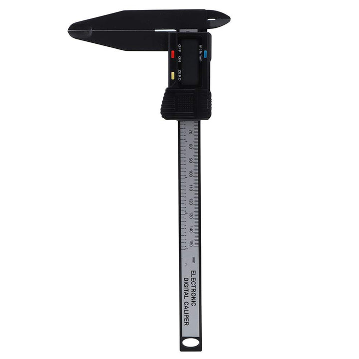 Yosoo Health Gear Digitaler Messschieber, 150mm/300mm Carbon Lineal mit Grossem LCD-Bildschirm, Lang