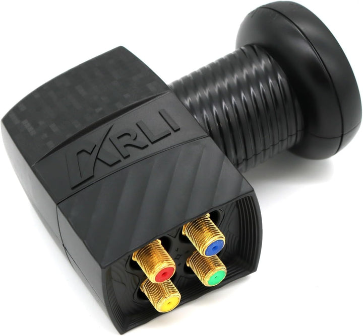 60cm HD Sat Anlage Quad LNB + 10m Koaxialkabel 135dB + Satfinder + 4 F-Stecker Digital 4 Teilnehmer