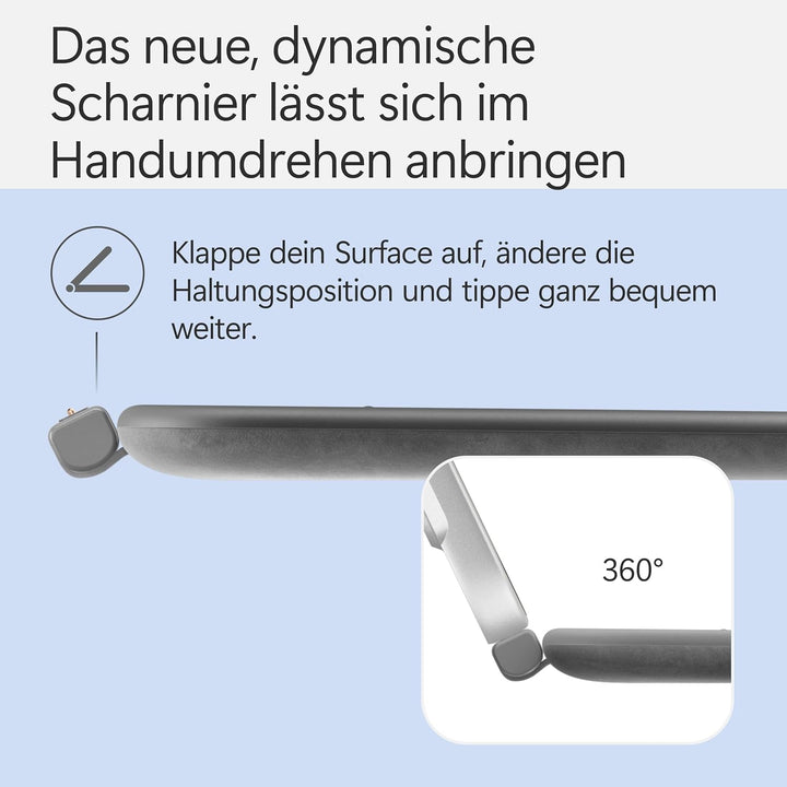 Microsoft Surface Pro 12" Keyboard | kompatibel mit Surface Pro 12" | QWERTZ | Anthrazit