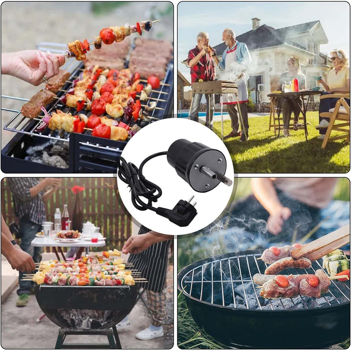 GOMETY Grillmotor, Elektromotor Grill Barbecue Motor DC 220V-240V Outdoor BBQ Drehmotor für Braten R