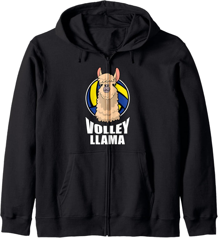 Volley-Lama-Volleyball Kapuzenjacke