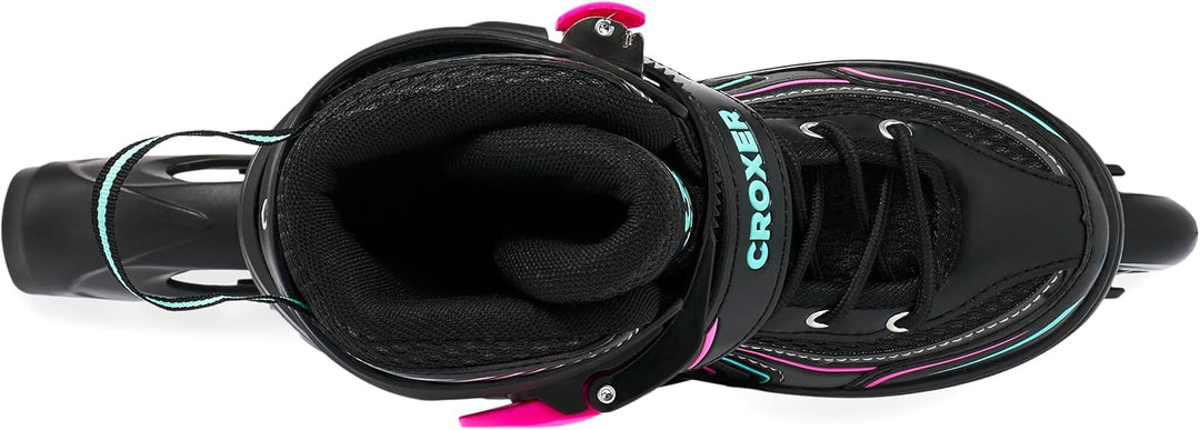 Optima Inline Skates Inliner für Kinder Erwachsene verstellbar 39-42 (24cm-26,5cm) Mint/Pink, 39-42