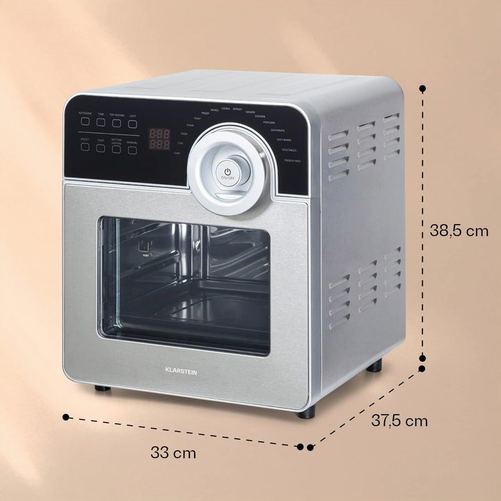 Klarstein AeroVital Cube Chef Heissluftfritteuse - 1700 W Heissluftfriteuse, Airfryer mit Touchscree