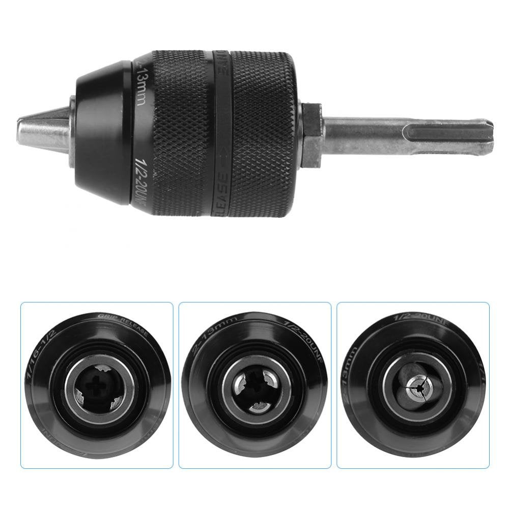 SDS-Spannfutter, 2-13 mm Fachmann Hochleistungs-Bohrfutteradapter, Keyless-Drehmaschinen-Bohrfutterk