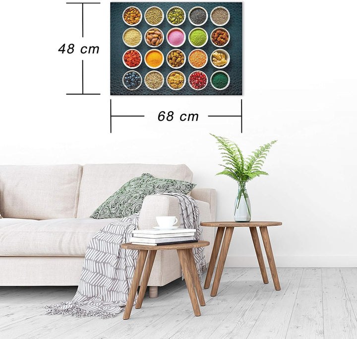Ulmer Puzzleschmiede - Puzzle Superfood - innovatives 1000 Teile Erwachsenen-Puzzle mit Energie - da