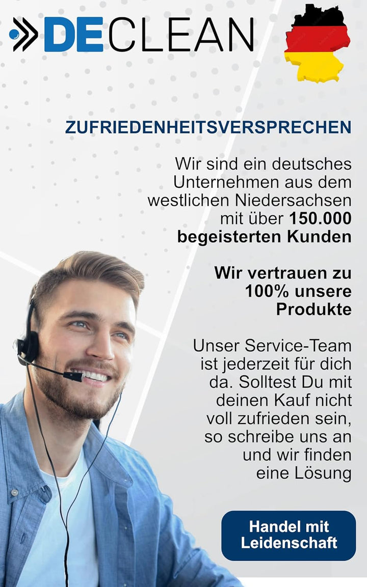 DeClean Universal Bodendüse Turbodüse mit rotierenden Bürste 30-37mm Rohranschluss kompatibel mit St