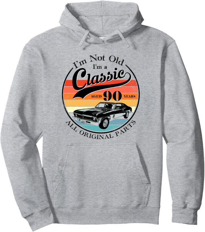 90th Birthday gift Retro Vintage Classic 1931 Aged 90 years Pullover Hoodie