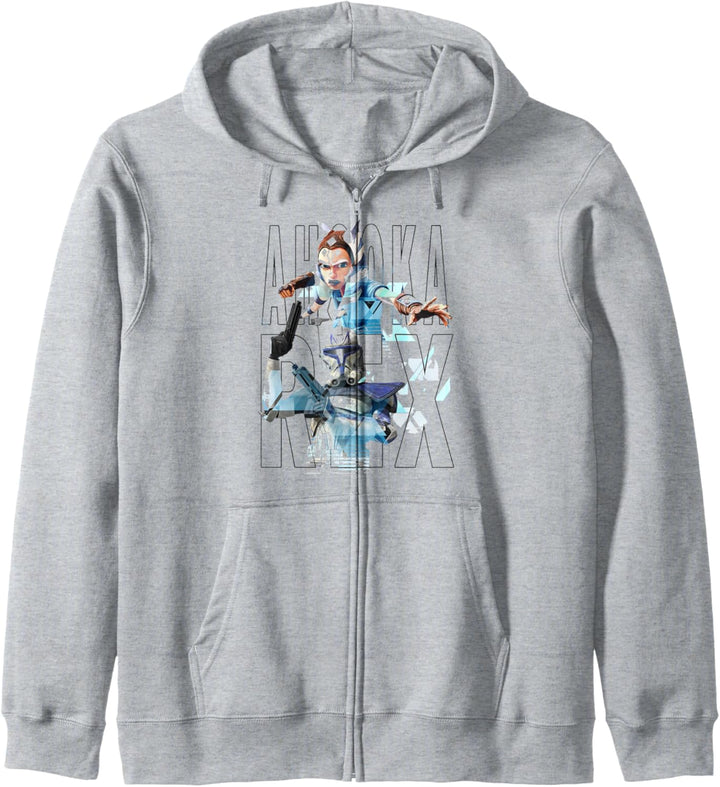 Star Wars: The Clone Wars Ahsoka &amp; Rex Text Portraits Kapuzenjacke