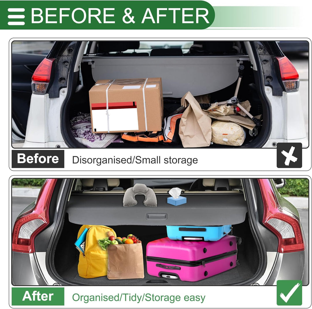A ABSOPRO Einschiebbare Laderaumabdeckung für Ford Bronco Sport 2021-2025 Heckkofferraum Gepäckablag