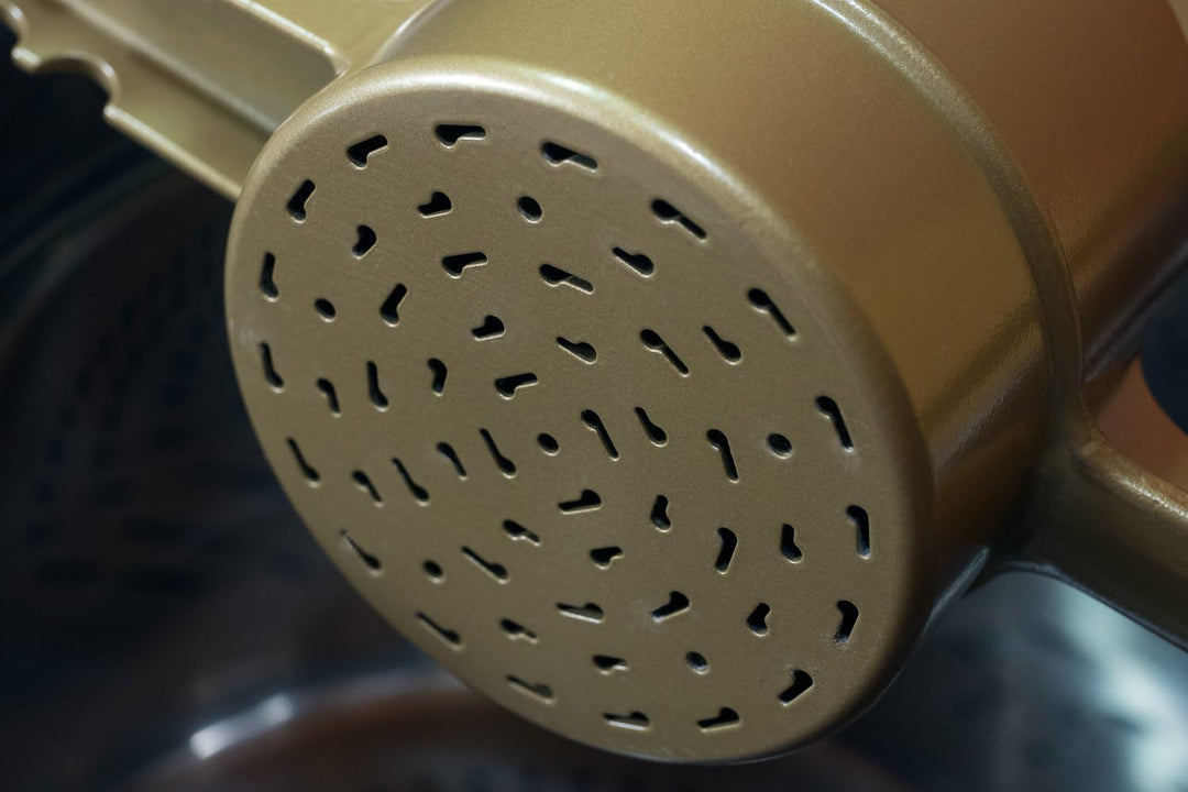 Goldspatz Spätzlepresse, unregelmässiger Lochform, für Spätzle wie vom Brett - Art.-Nr.