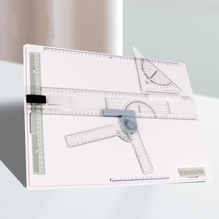 NEWFUN Zeichenplatte A3, Drawing Board, Multifunktionales Zeichenbrett für das Technische Zeichnen i
