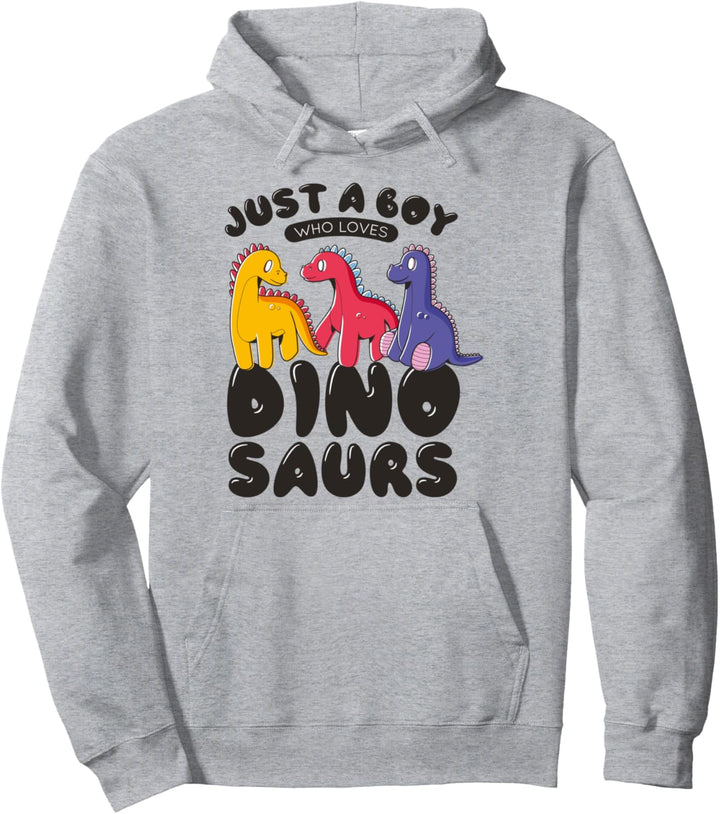 Nur ein Junge der Dinosaurier liebt l Niedliches Dino Motiv Pullover Hoodie
