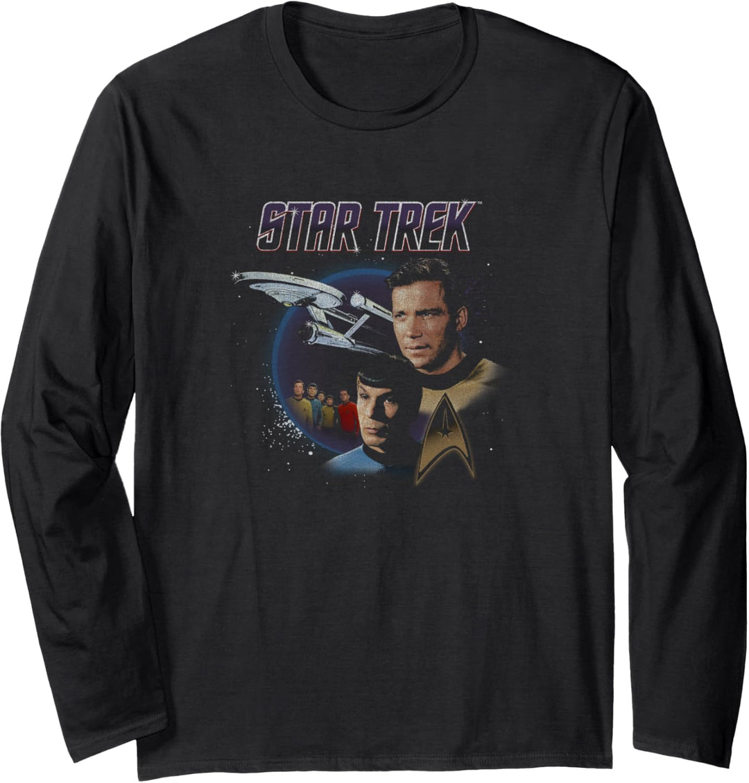 Star Trek Original Series Vintage Enterprise Langarmshirt