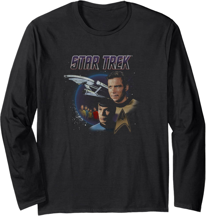 Star Trek Original Series Vintage Enterprise Langarmshirt
