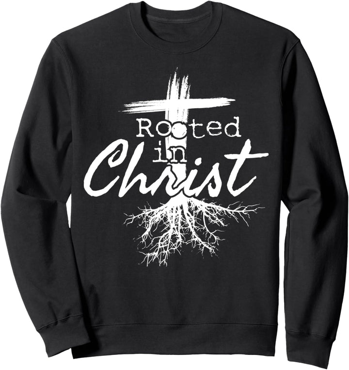 Verwurzelt in Christus, religiöser christlicher Jesus Sweatshirt