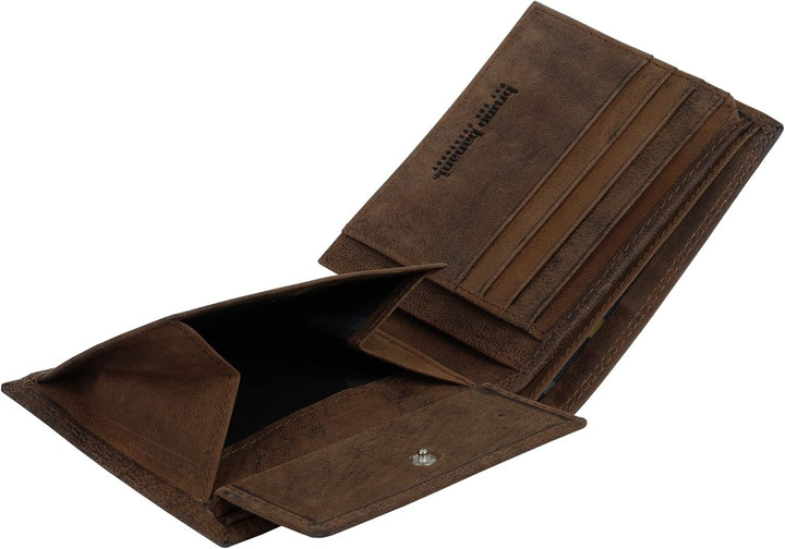 bruno banani Geldbörse Echt Leder braun Herren - 021121, Braun