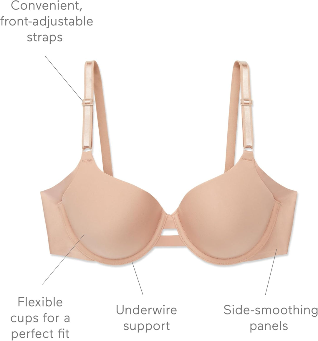 Warner's Damen No Side Effects Underwire Bra with Lift BH 80C Toasted Almond, 80C Toasted Almond