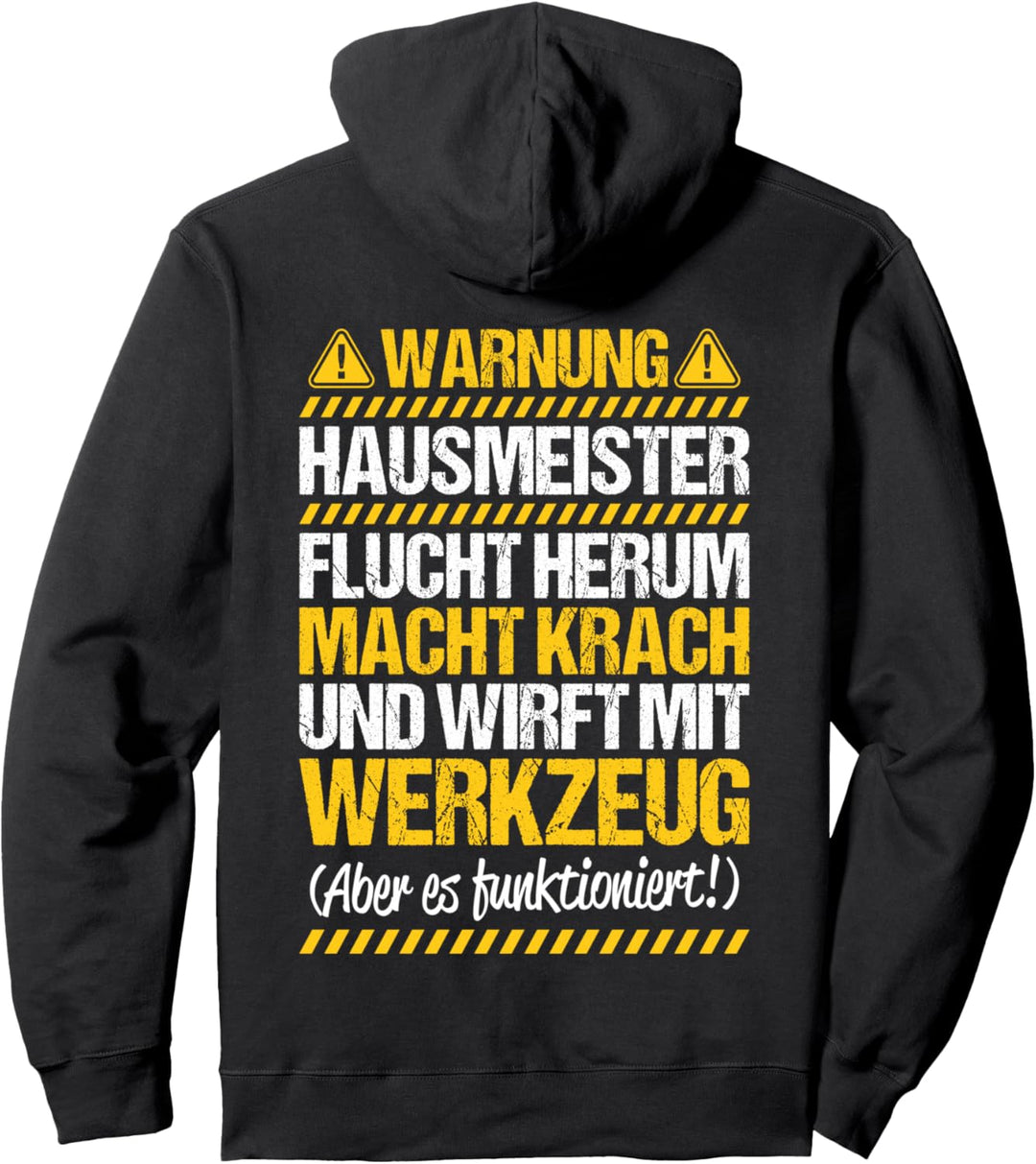 Wirft Mit Werkzeug Hausmeister Pullover Hoodie