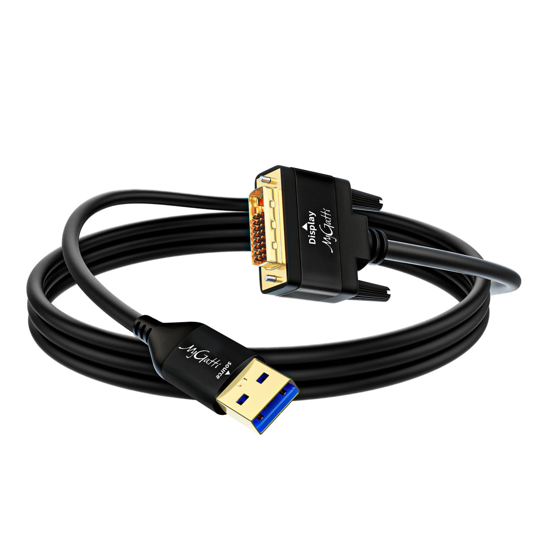 USB 3.0 auf DVI AdapterKabel 1 m,Typ-A Stecker auf DVI Stecker Bidirektionale,1080P Full HD für Fern