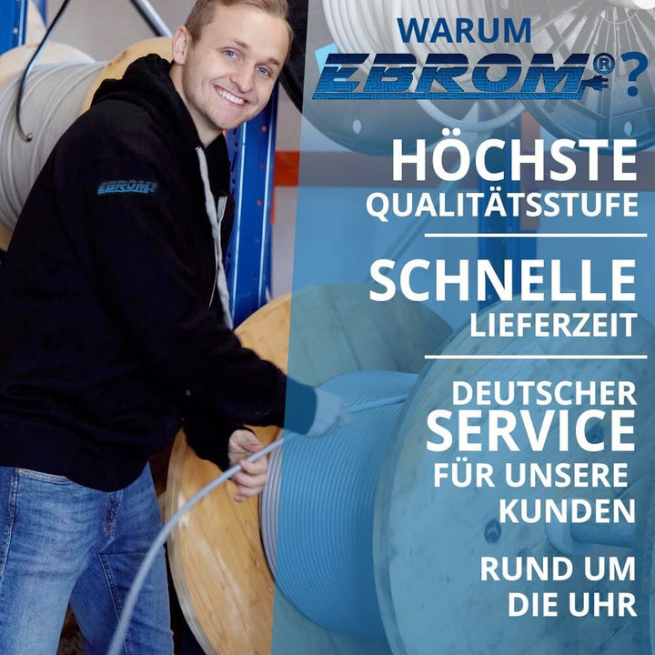 Aderleitung Verdrahtungsleitung - Einzelader flexibel - PVC Leitung - H07V-K 2,5 mm² - Farbe: braun