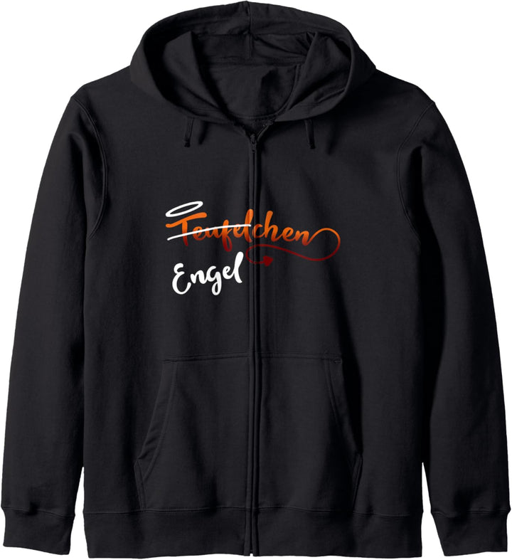 Engelchen Engel Teufelchen Teufel Kostüm Halloween Partner Kapuzenjacke