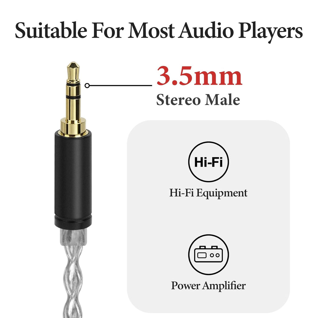 Geekria Apollo Upgrade Audiokabel für Sennheiser HD600, HD650, HD580, HD525, HD565, Upgrade-Kopfhöre