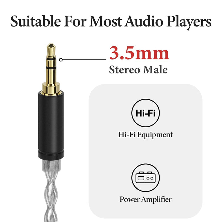 Geekria Apollo Upgrade Audiokabel für Sennheiser HD600, HD650, HD580, HD525, HD565, Upgrade-Kopfhöre
