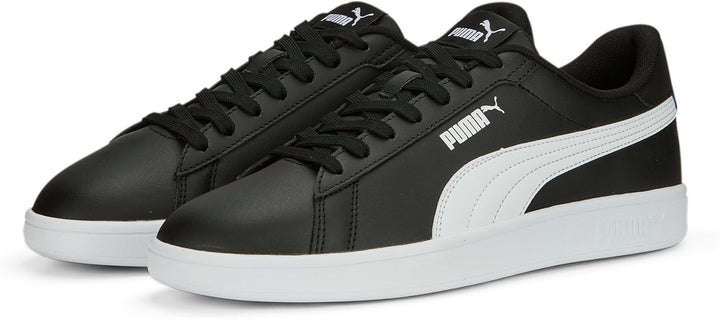 PUMA Unisex Adults' Fashion Shoes SMASH 3.0 L Trainers & Sneakers, PUMA BLACK-PUMA WHITE, 44.5