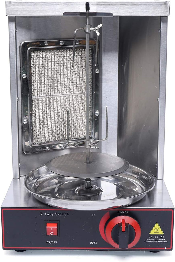 Dönergrill Vertikalgrill 2000W Elektro Grill Gas Kebab Machine, LPG Grill, 0-300℃ Temperatureinstell