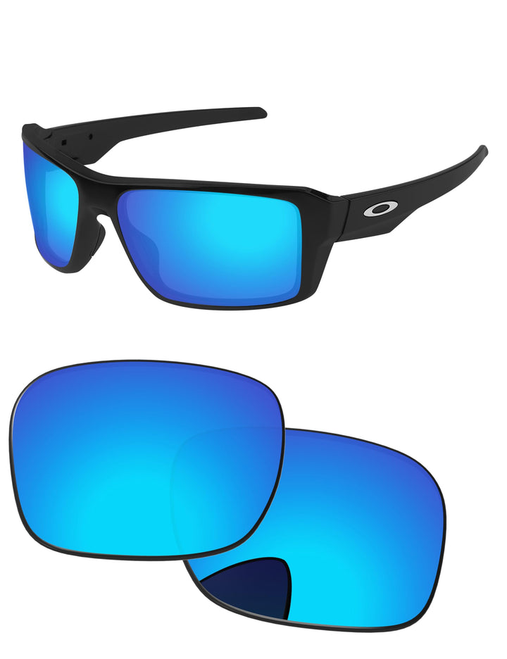 PapaViva Ersatzgläser für for Oakley Double Edge OO9380, Eisblau Pro+
