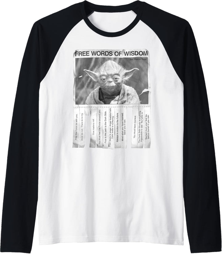 Star Wars Yoda Free Words Of Wisdom Flyer Raglan