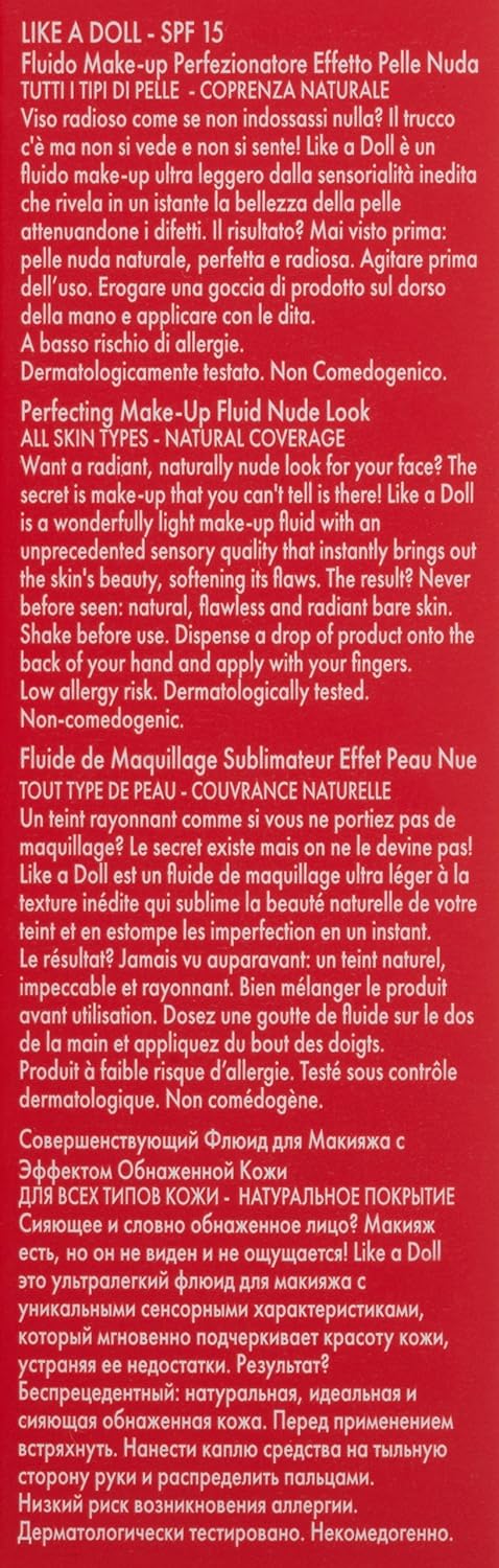 PUPA Milano Like A Doll Perfecting Make-up Fluid Porzellan 30 ml Porcelain, Porcelain