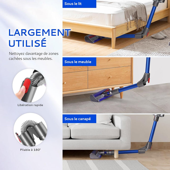 Teleskoprohr Kompatibel mit Dyson V7 V8 V10 V11 V15 Kabelloser Staubsauger, Verbessertes Schnellvers