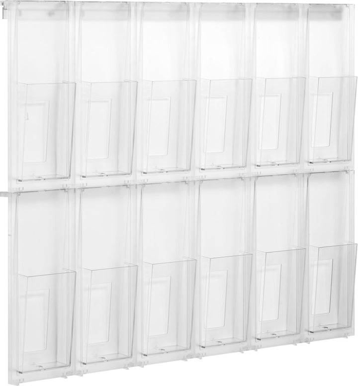 Helit H6812202 - Wanddisplay „the placativ“ 12 x 1/3 DIN A4, glasklar