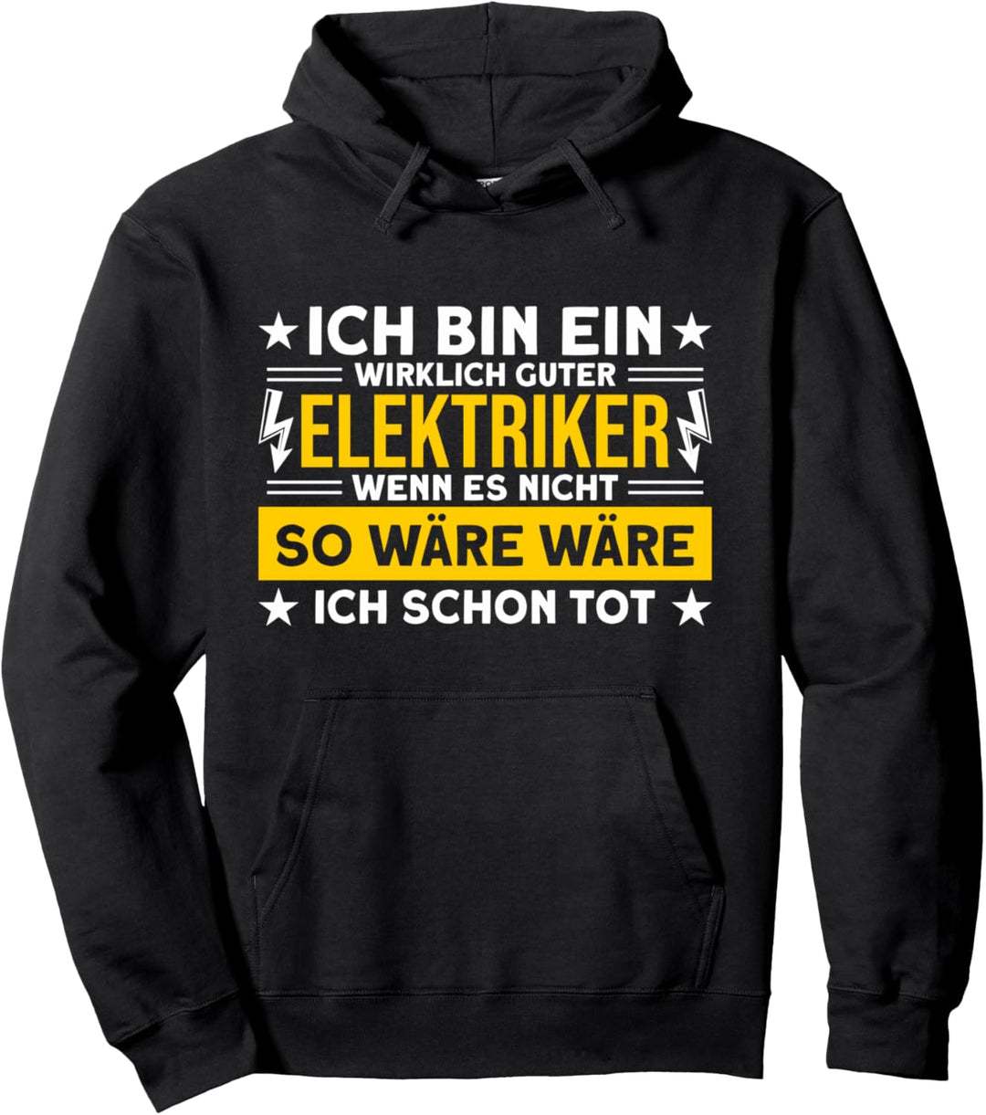 Elektriker Handwerker Elektroniker Elektromeister Pullover Hoodie