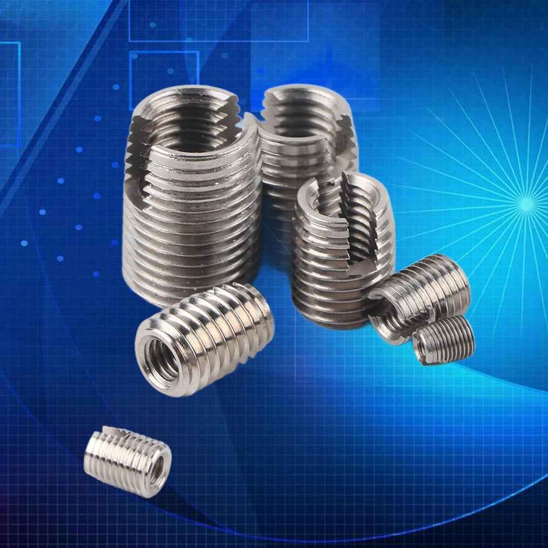 50 Stücke Edelstahl Innengewinde Selbstschneidende Gewindeeinsätze Set Gewinde Verstärken Repair Too