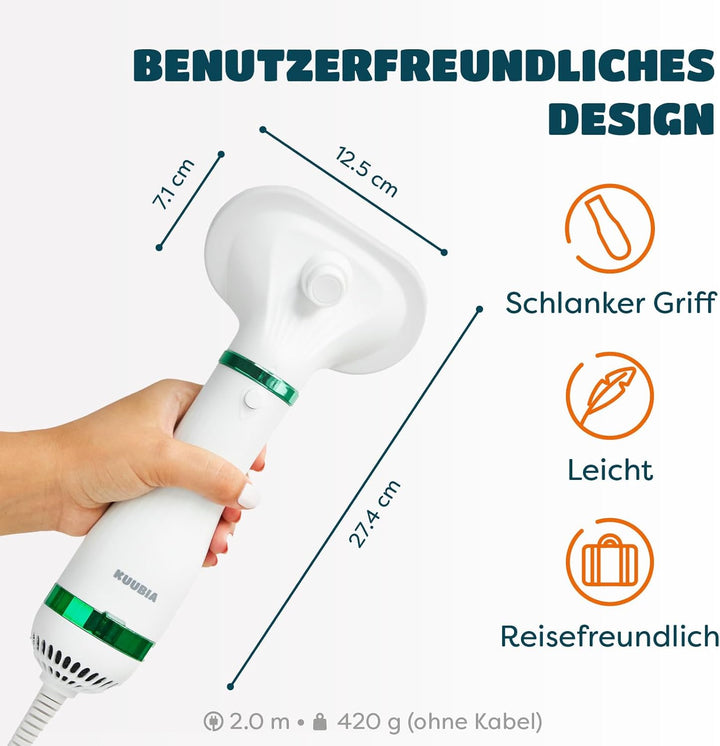 2-in-1 Blower Hundefön mit Selbstreinigender Bürste | Fön/Haartrockner und Bürste für Hund, Katze &