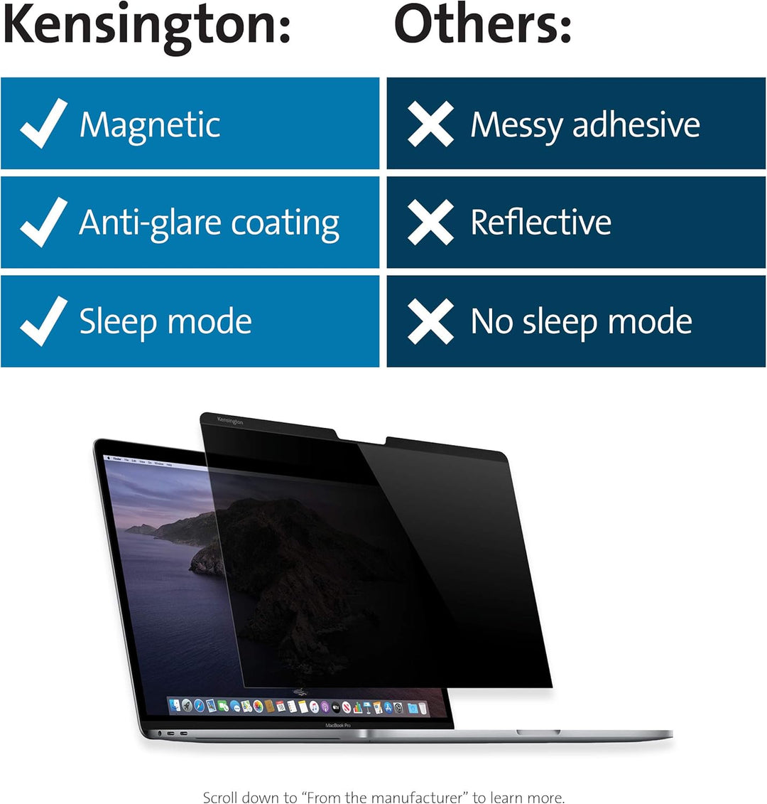 Kensington MagPro™ Elite Magnetischer Sichtschutz für MacBook Pro 13 Zoll (K58360WW) 13.3" MacBook P