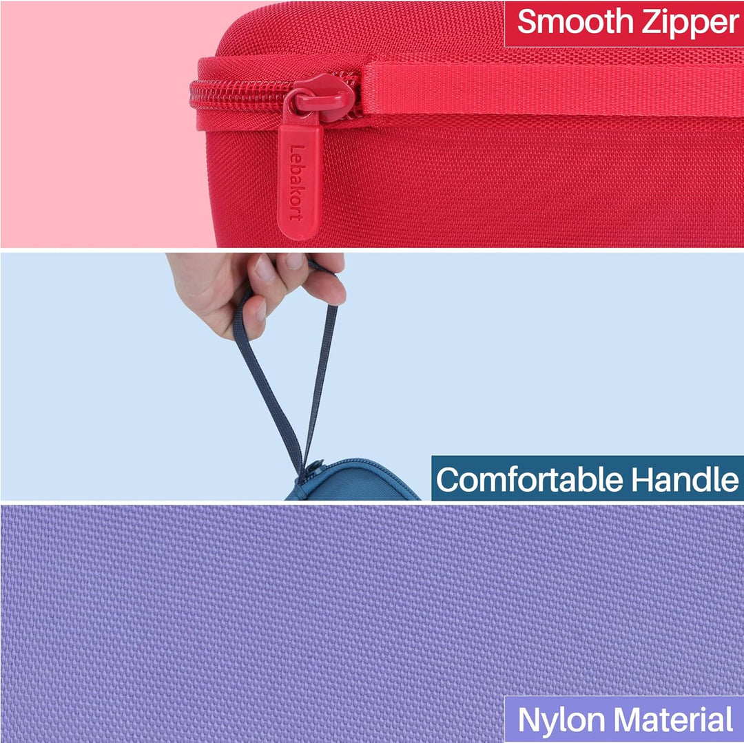 Lebakort Hart Tasche Hülle Etui Tasche für JBL Grip Kompakter Lautsprecher (Rosa), Rosa