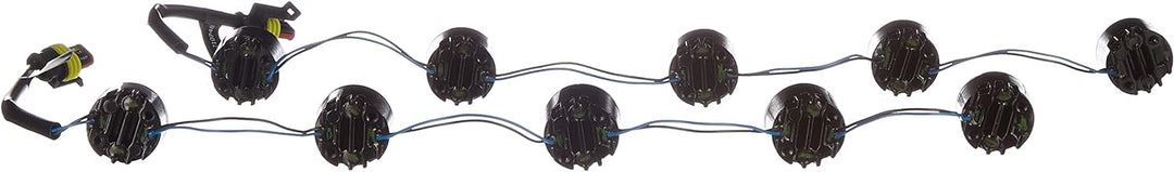 HELLA - LED-Tagfahrleuchtensatz - LEDayFlex - 12/24V - rund - Einbau - Lichtscheibenfarbe: glasklar