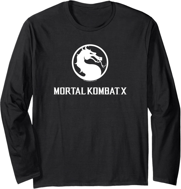 Mortal Kombat X Dragon Logo Langarmshirt