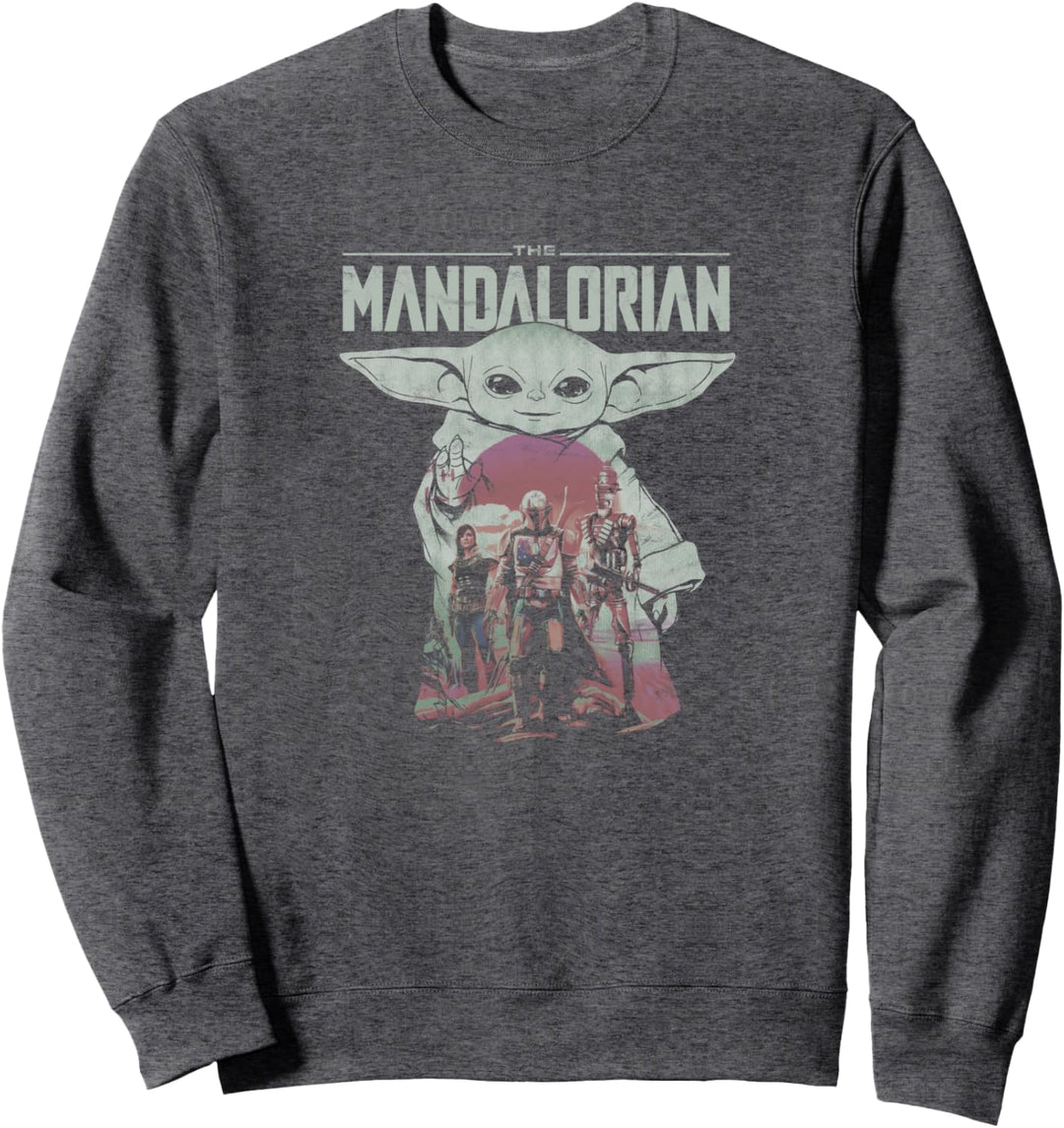 Star Wars: The Mandalorian Grogu The Child Portrait Fill Sweatshirt