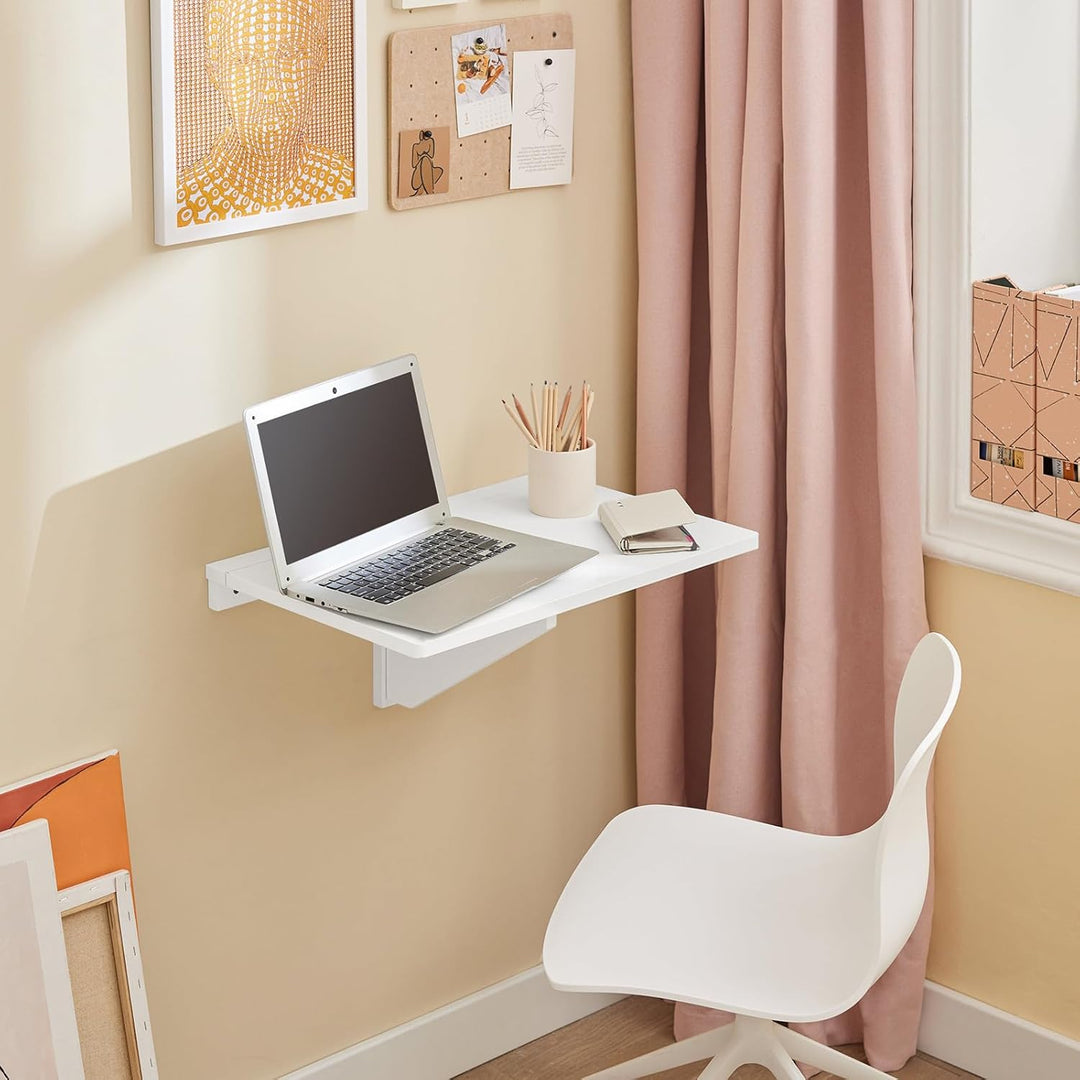 SoBuy FWT03-W Wandklapptisch Küchentisch Kindermöbel Laptoptisch Esstisch Schreibtisch