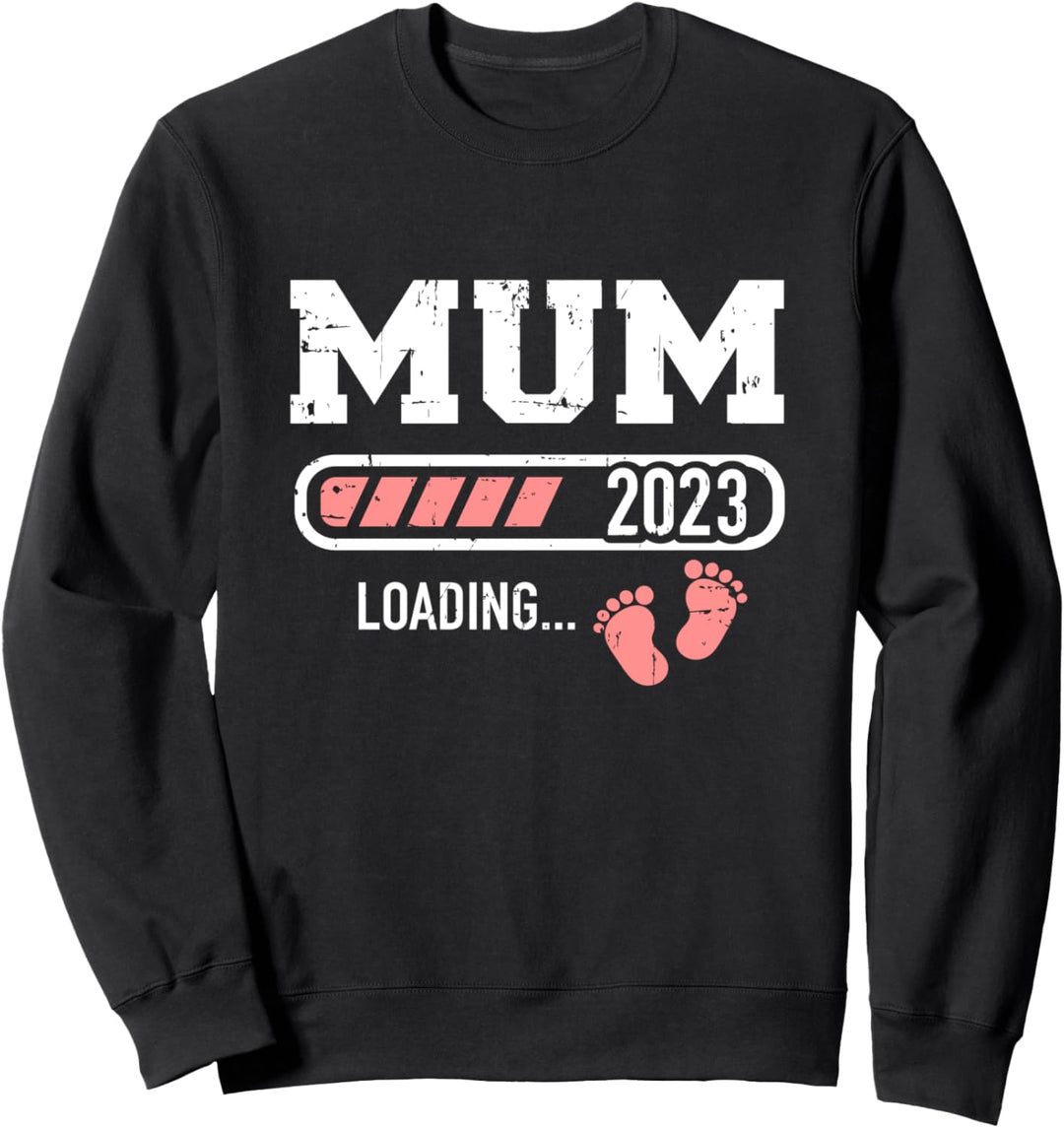 Mom 2023 Ladestange für neue Mutter Sweatshirt